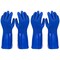 Juvale Dishwashing Gloves - Small, Blue, Snug Fit, Pack of 2 - Heavy Duty Rubber for Dishwashing & Kitchen Cleaning - Waterproof & Reusable Rubber Cleaning Gloves for Home